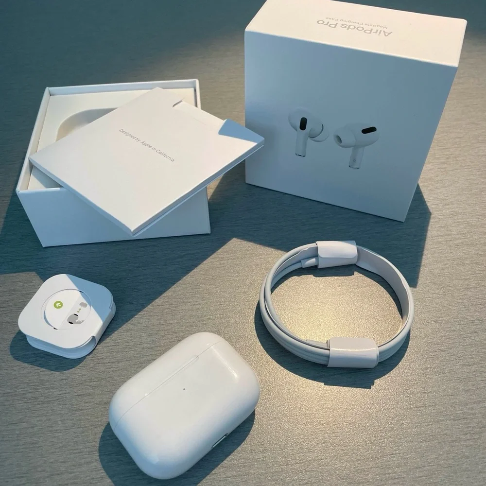 Wireless White Earbuds with Charging Case